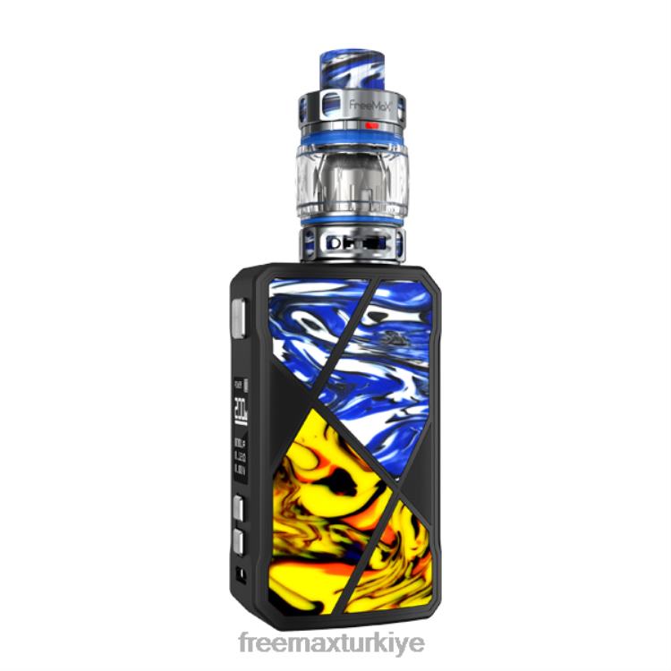 FreeMAX MAXUS 200w kiti Mavi sarı - best FREEMAX vape J82ZF7